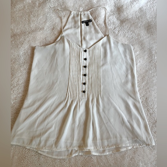 Express Racerback Tank White Womens Small Petite - Picture 2 of 4